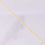 Cadena Escalera Plana 3.85g / 60cm / 1.9mm Tres Oros 18K