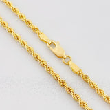 Cadena Lazo 6.2g / 60cm / 2.7mm Oro Amarillo 18K