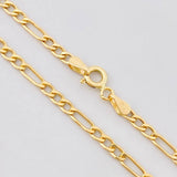 Cadena Figaro 2.75g / 45cm / 2.5mm Oro Amarillo 18K