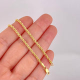 Cadena Lazo 3.95g / 60cm / 2.2mm Oro Amarillo 18K