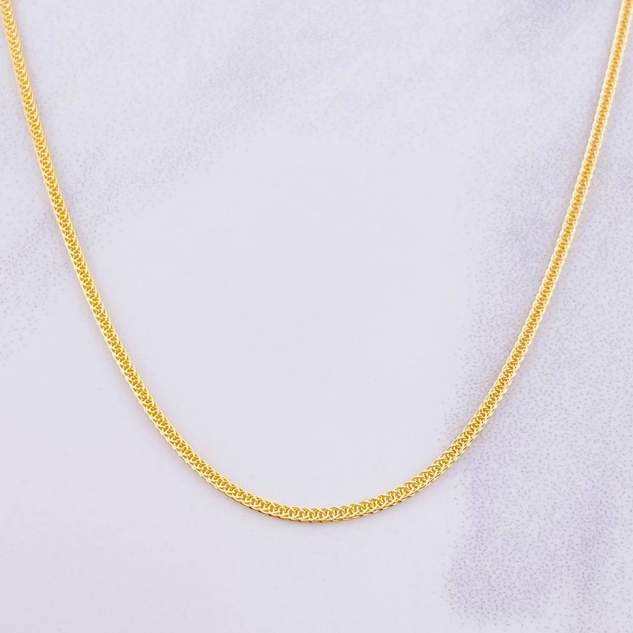 Cadena Franco 4.4g / 60cm / 1.6mm Oro Amarillo 18K