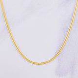 Cadena Franco 4.4g / 60cm / 1.6mm Oro Amarillo 18K