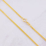 Cadena Franco 4.4g / 60cm / 1.6mm Oro Amarillo 18K