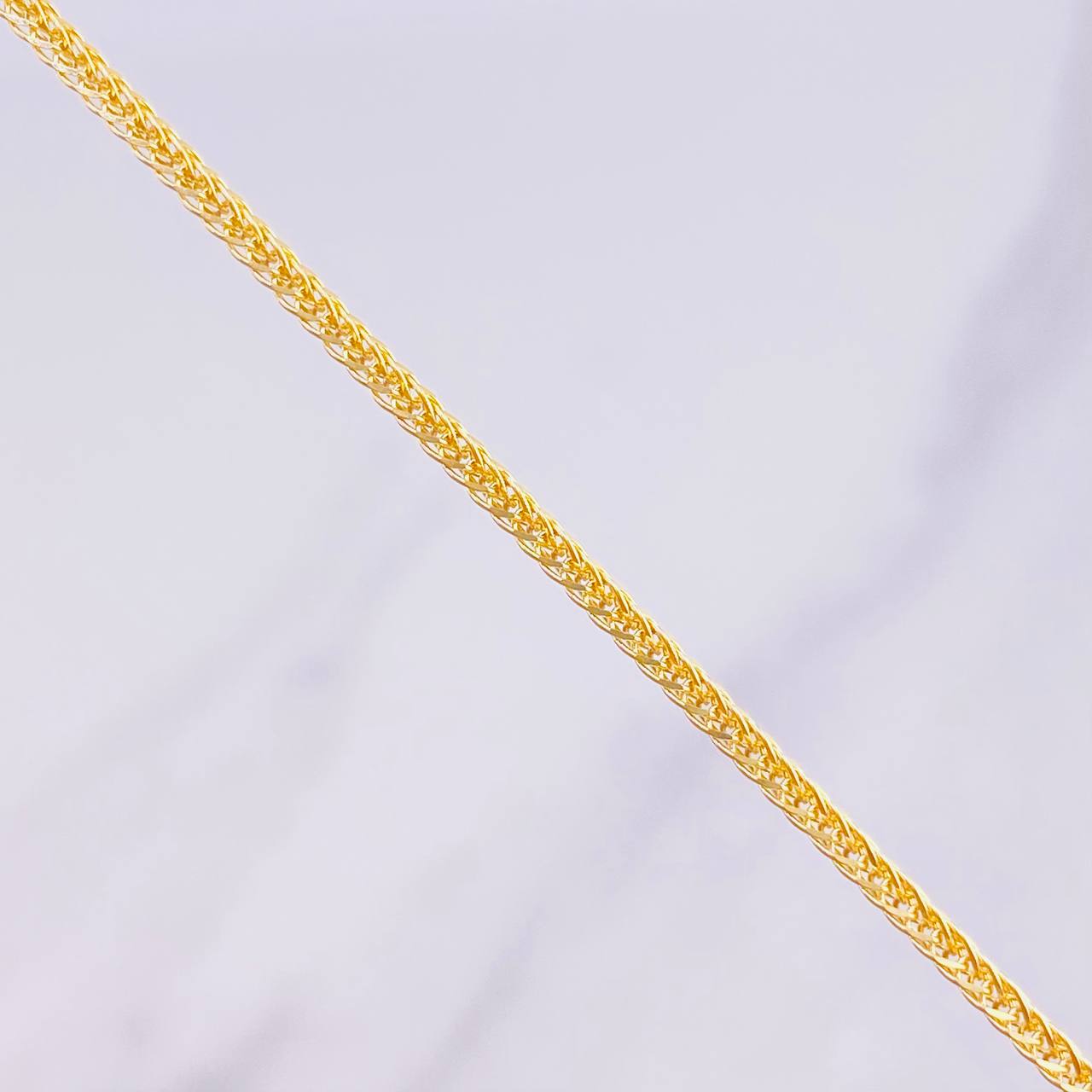 Cadena Franco 4.4g / 60cm / 1.6mm Oro Amarillo 18K