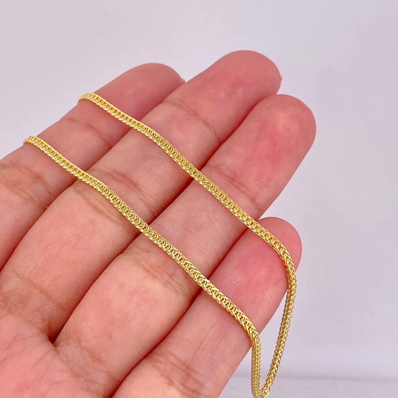 Cadena Franco 4.4g / 60cm / 1.6mm Oro Amarillo 18K