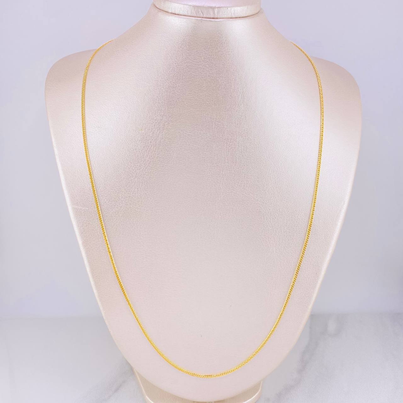 Cadena Franco 4.4g / 60cm / 1.6mm Oro Amarillo 18K