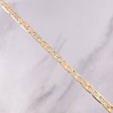 Cadena Escalera Plana 8.05g / 50cm / 3.3mm Tres Oros 18K