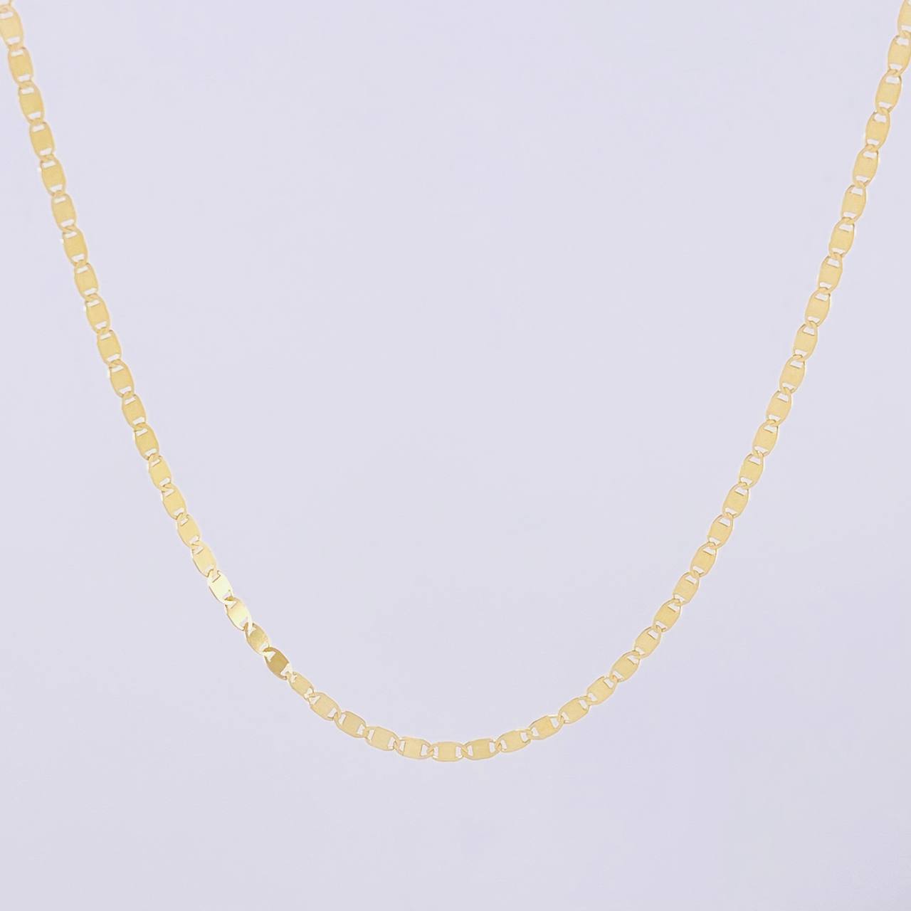 Cadena Plana 1.95g / 45cm / 1.5mm Oro Amarillo 18K