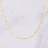Cadena Plana 1.95g / 45cm / 1.5mm Oro Amarillo 18K