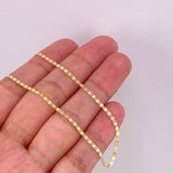 Cadena Plana 1.95g / 45cm / 1.5mm Oro Amarillo 18K
