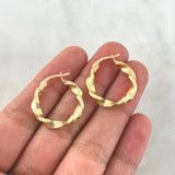 Candongas Nico 2.7gr / 2.1cm / Lisas Oro Amarillo