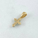 Dije Cruz Punteada Esmeraldas 12pts 0.5gr / 1.4cm / Oro 18K ©