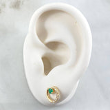 Topos Aro Parcial Esmeraldas 24pts - Diamantes 30pts 1.55gr / Oro 18K ©