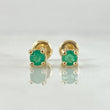 Topos Caja Cuatro Garras Esmeraldas 34pts 1.25gr / Oro 18K ©
