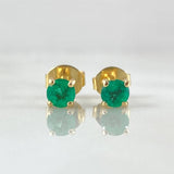 Topos Piedra Cuatro Garras Esmeraldas 20pts 1.3gr / Oro 18K ©