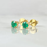 Topos Piedra Cuatro Garras Esmeraldas 20pts 1.3gr / Oro 18K ©