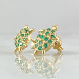 Topos Tortuga Esmeraldas 44pts 2.85gr / 1.4cm / Oro 18K ©