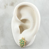 Topos Tortuga Esmeraldas 44pts 2.85gr / 1.4cm / Oro 18K ©