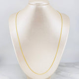 Cadena China 5.8g / 60cm / 2.1mm Oro Amarillo 18K