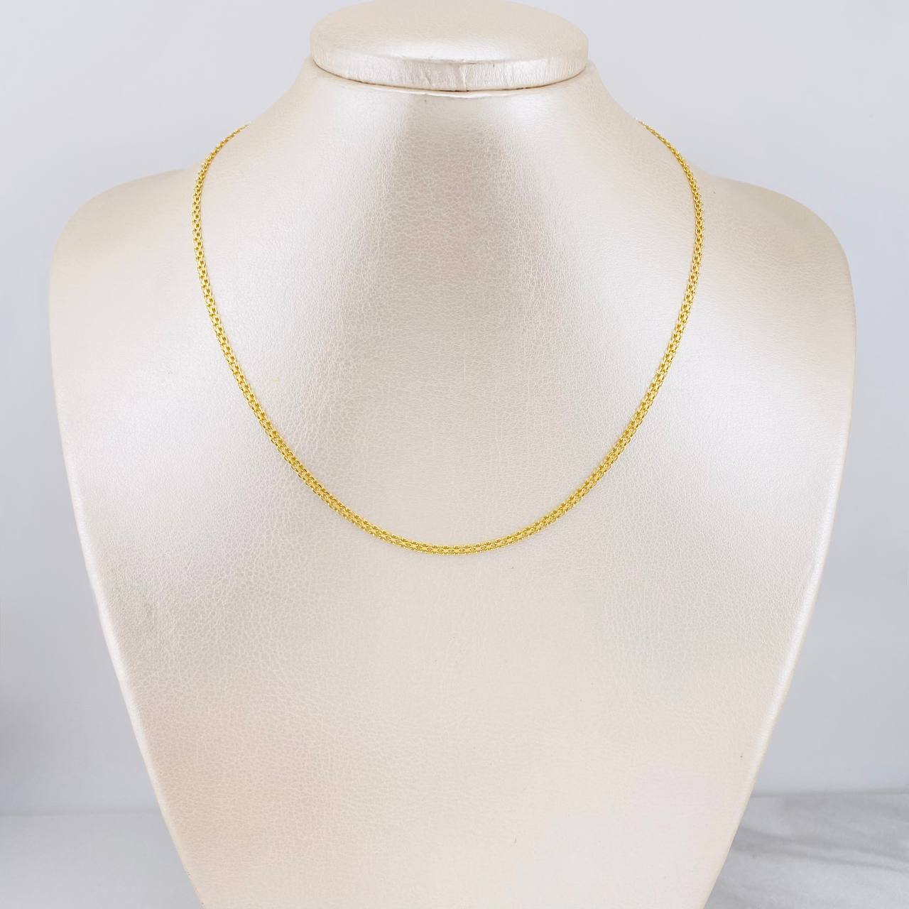 Cadena China 4g / 40cm / 2.1mm Oro Amarillo 18K