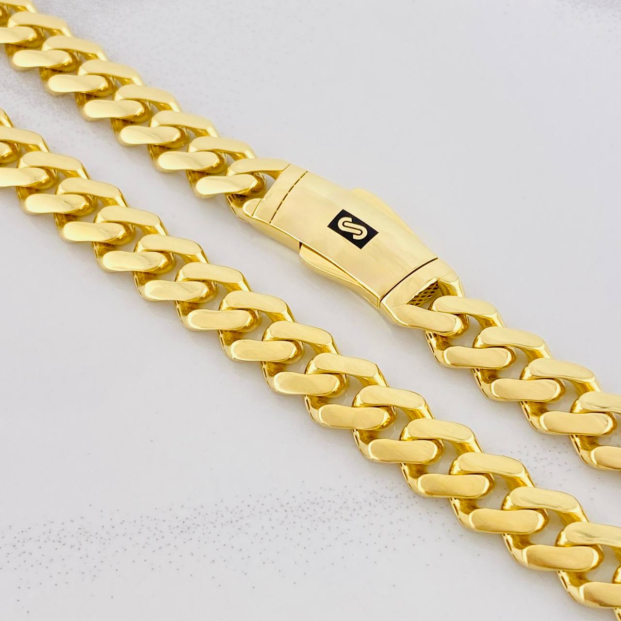 Cadena Monaco 43.4g / 70cm / 9.4mm Oro Amarillo 18K