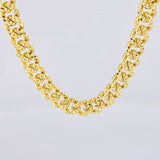 Cadena Monaco Diamantada 33.65g / 60cm / 7.8mm Oro Amarillo 18K