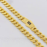 Cadena Monaco Diamantada 33.65g / 60cm / 7.8mm Oro Amarillo 18K