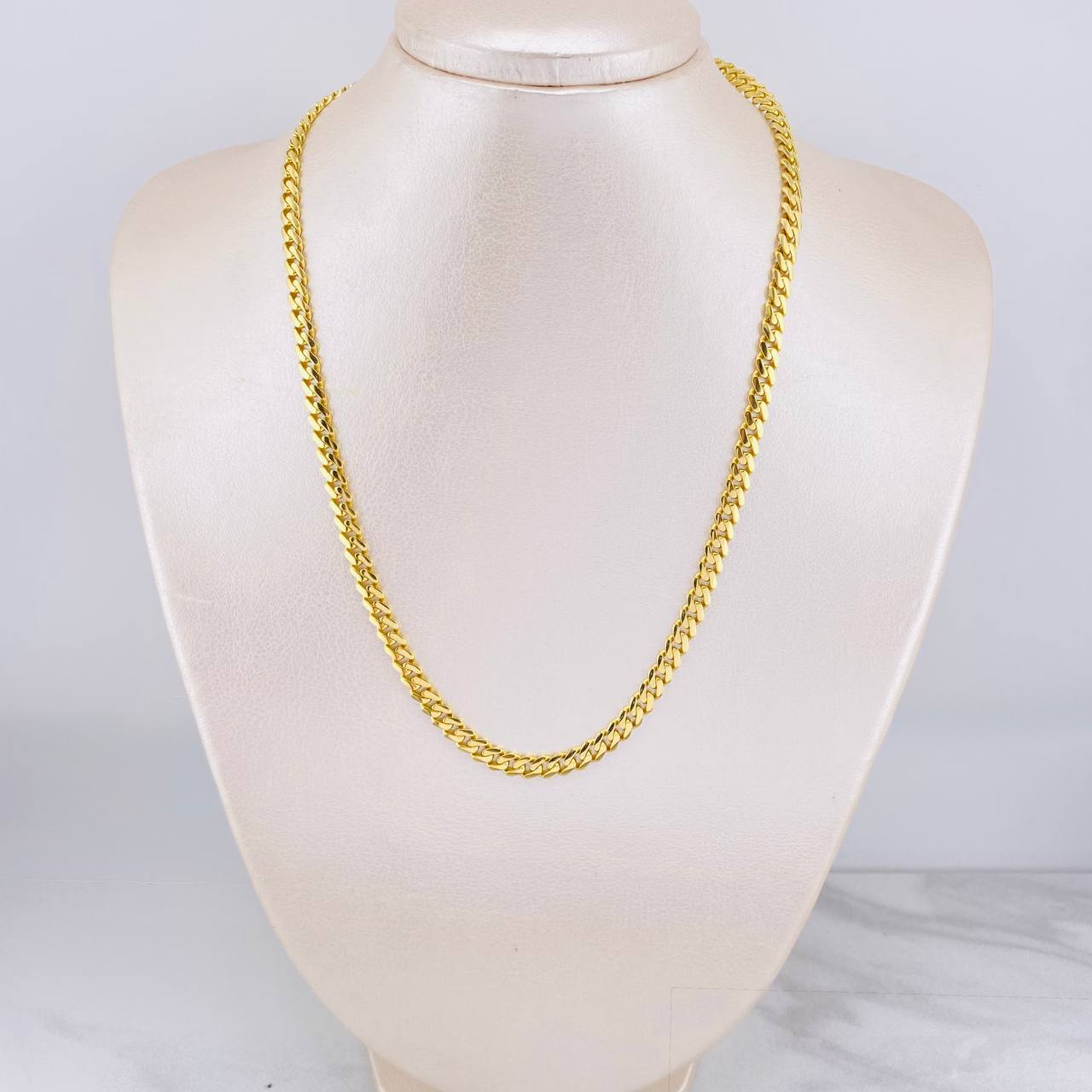 Cadena Monaco 14.4g / 45cm / 4.9mm Oro Amarillo 18K