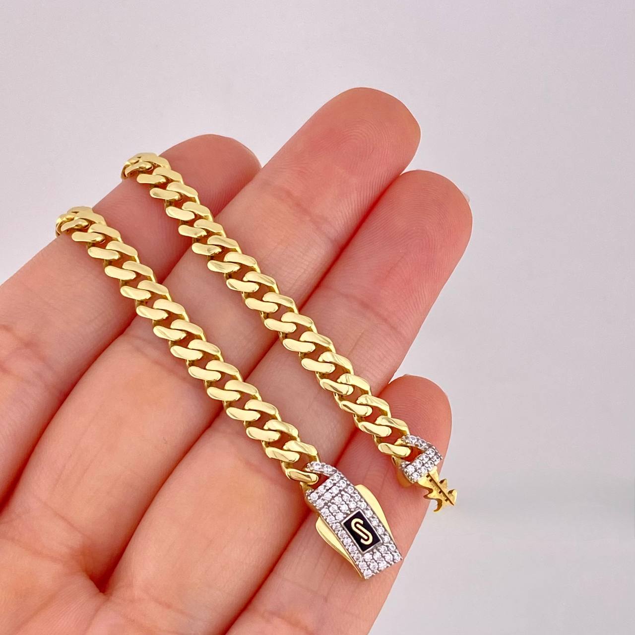 Cadena Monaco 20g / 45cm / 6.4mm Oro Amarillo 18K