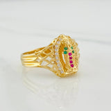 Anillo Virgen De Guadalupe 3.3 g / T7 3/4 Oro Amarillo 18K