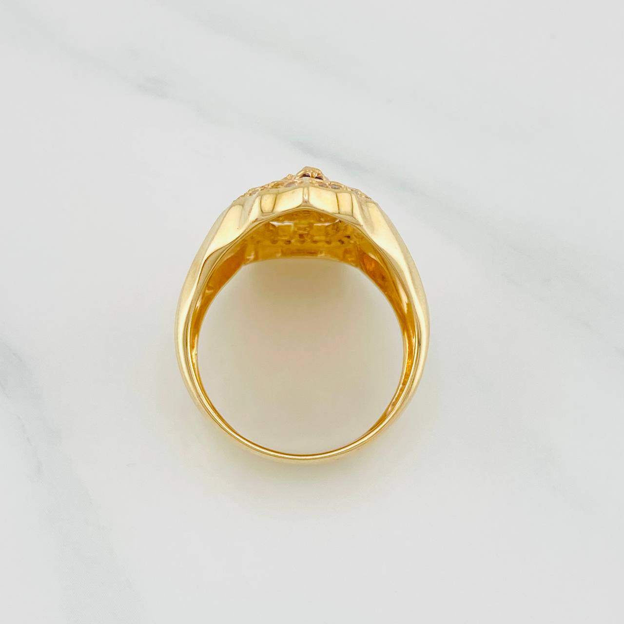 Anillo Virgen De Guadalupe 12 g / T9 3/4 Oro Amarillo 18K
