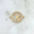 Herraje San Miguel Arcángel 1.6gr / 2.2cm / Circones Blancos Oro Amarillo