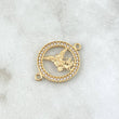 Herraje San Miguel Arcángel 1.65gr / 2.2cm / Circones Blancos Oro Amarillo