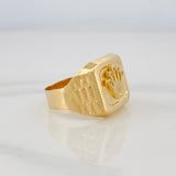 Anillo Sello Corona 3.45 g / T9 3/4 Oro Amarillo 18K
