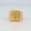 Anillo Sello Corona 3.55 g / T9 1/2 Oro Amarillo 18K