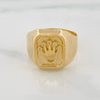 Anillo Sello Corona 3.45 g / T9 1/4 Oro Amarillo 18K