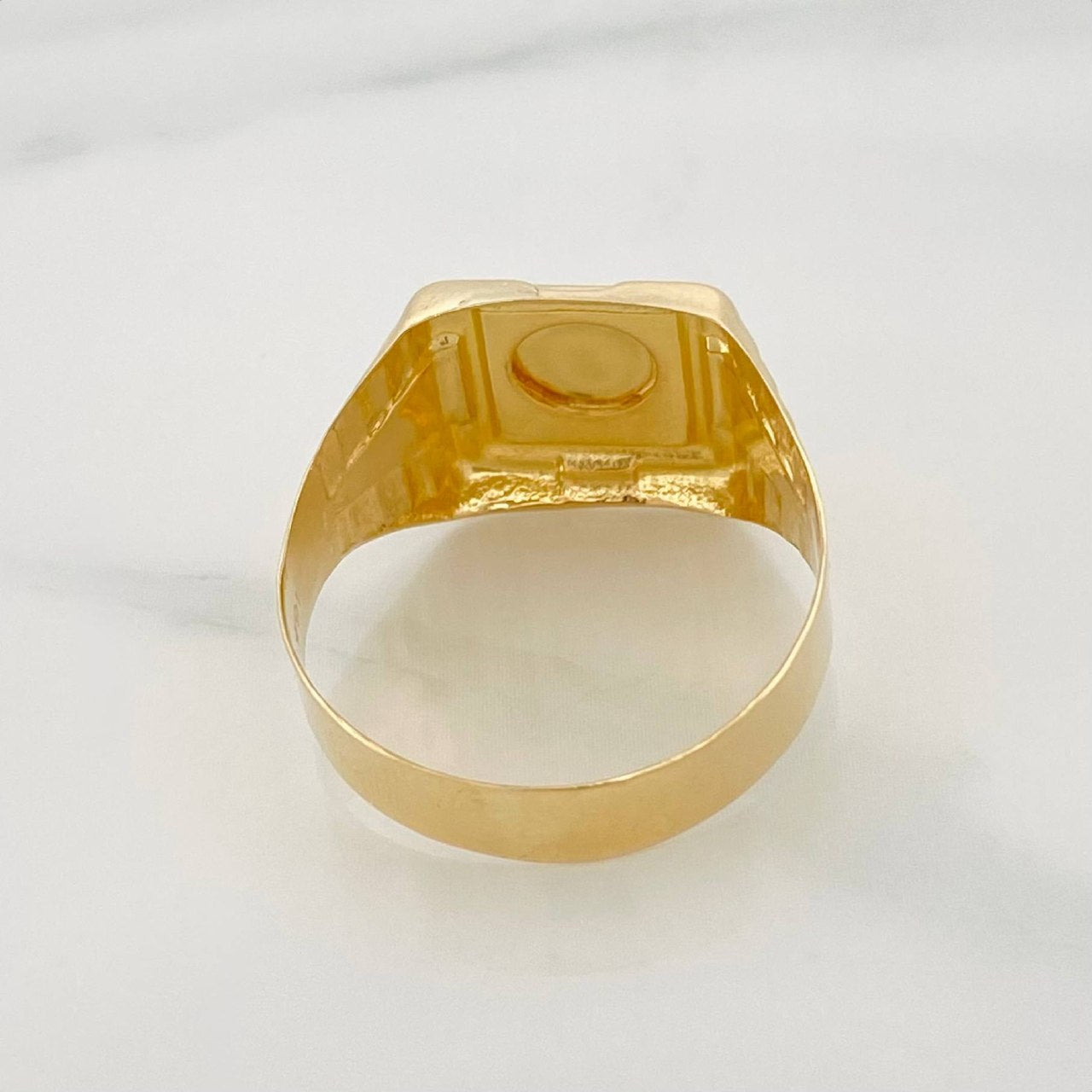 Anillo Sello Fe 3.25 g / T10 3/4 Oro Amarillo 18K