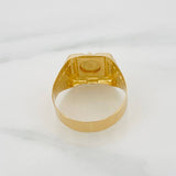 Anillo Sello Cruz 3 g / T8 3/4 Oro Amarillo 18K