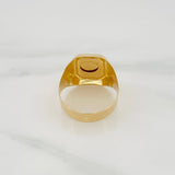 Anillo Sello Dios 3.45 g / T8 3/4 Oro Amarillo 18K