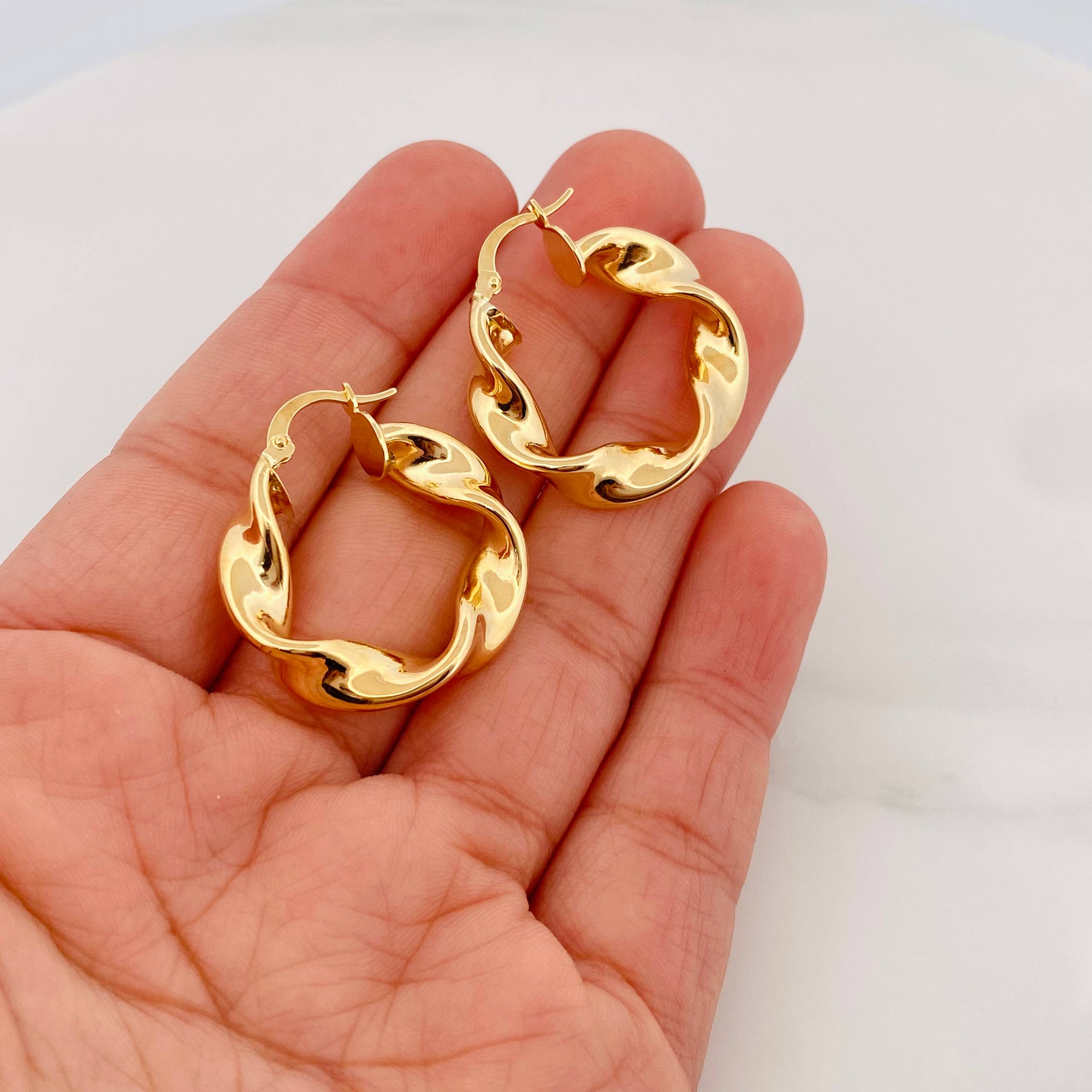 Candongas Demi 4.9 g / 3 cm Oro Amarillo 18K