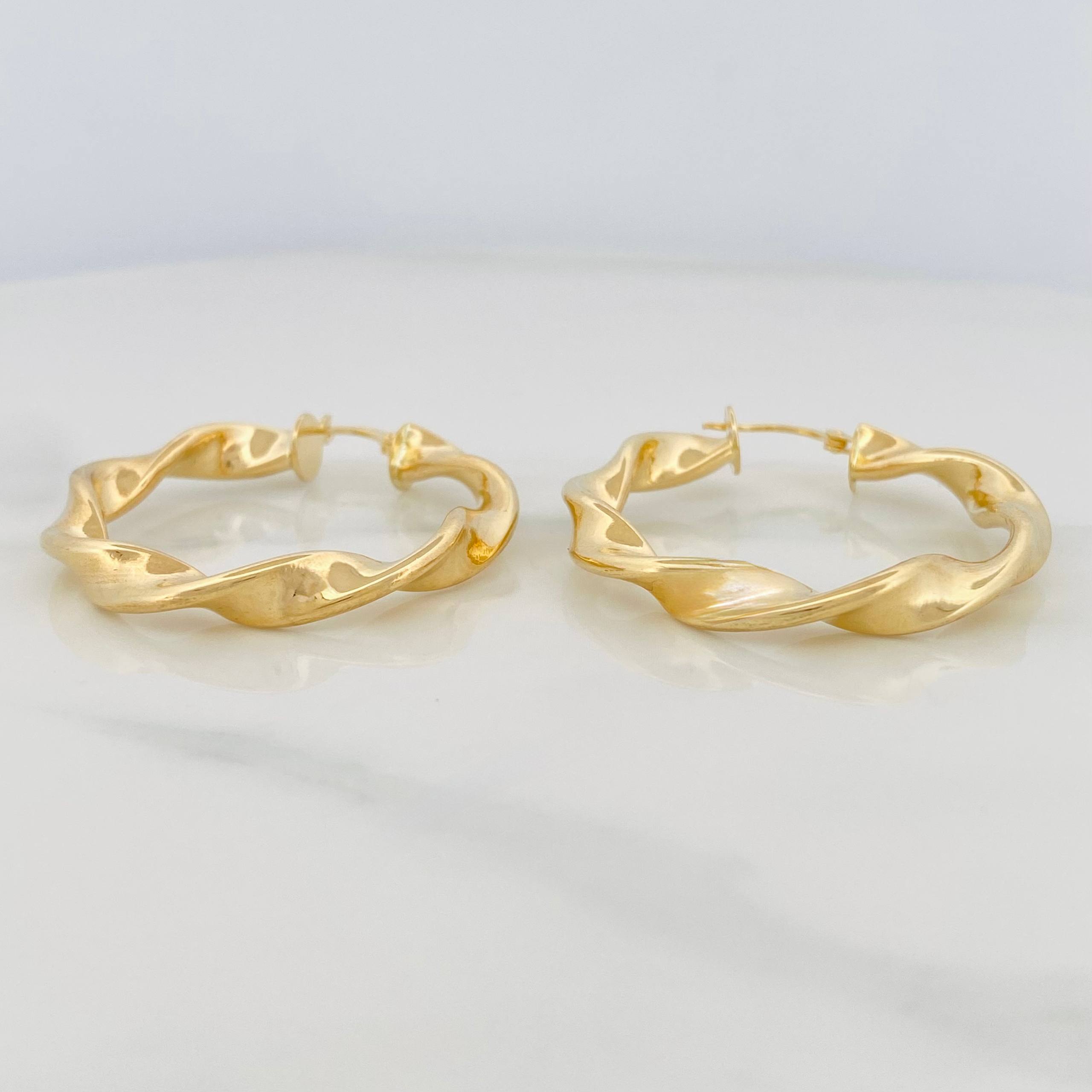 Candongas Isa 6.4 g / 4 cm Oro Amarillo 18K