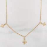 Cadena Aro Seguido Flor 4.4 g / 41 cm / 1.55 mm Oro Amarillo 18K