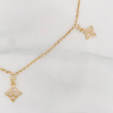 Cadena Aro Seguido Flor 4.4 g / 41 cm / 1.55 mm Oro Amarillo 18K