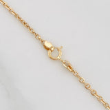 Cadena Aro Seguido Flor 4.4 g / 41 cm / 1.55 mm Oro Amarillo 18K