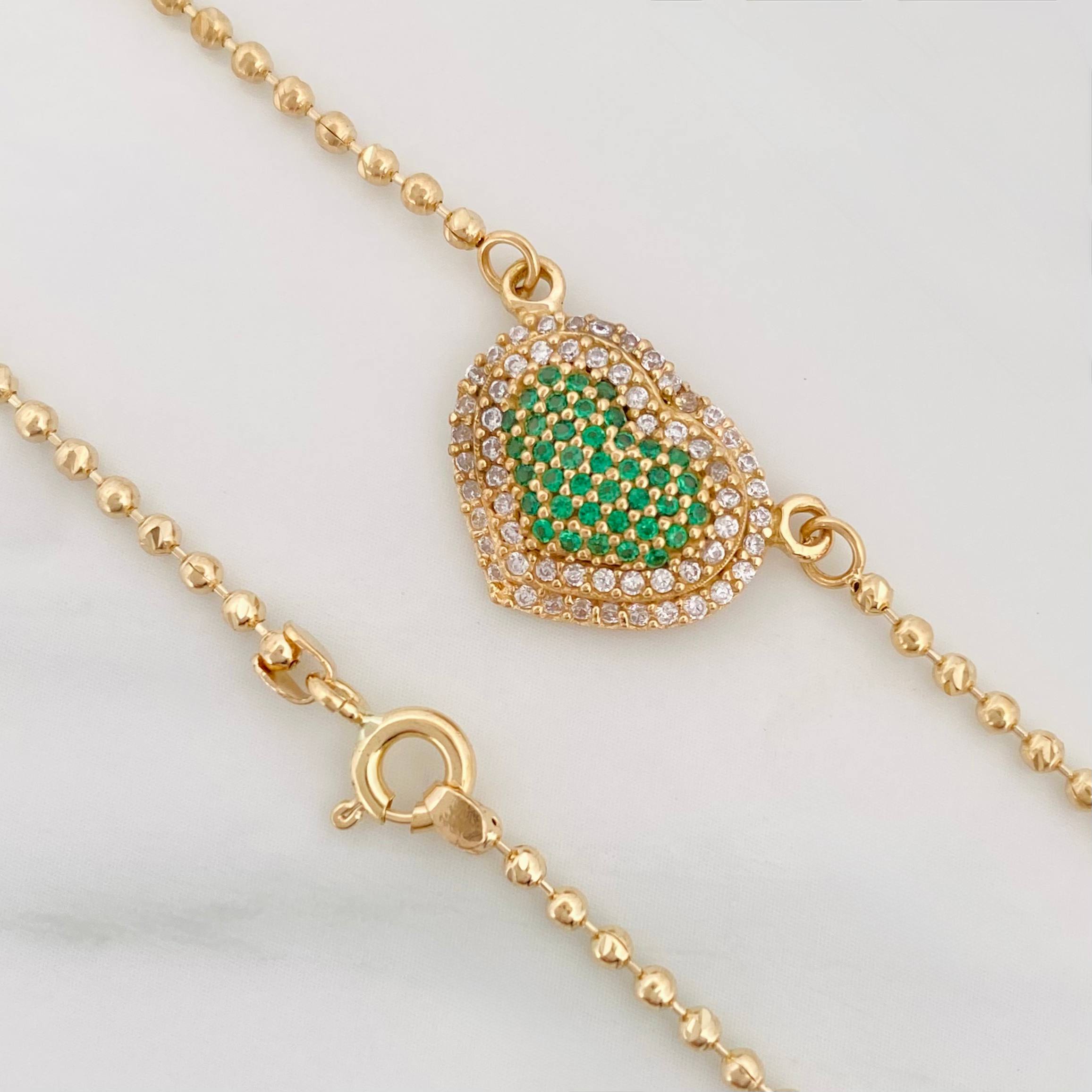 Cadena Militar Corazon 7.2 g / 43.1 cm / 1.72 mm Oro Amarillo 18K