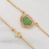 Cadena Militar Corazon 7.2 g / 43.1 cm / 1.72 mm Oro Amarillo 18K