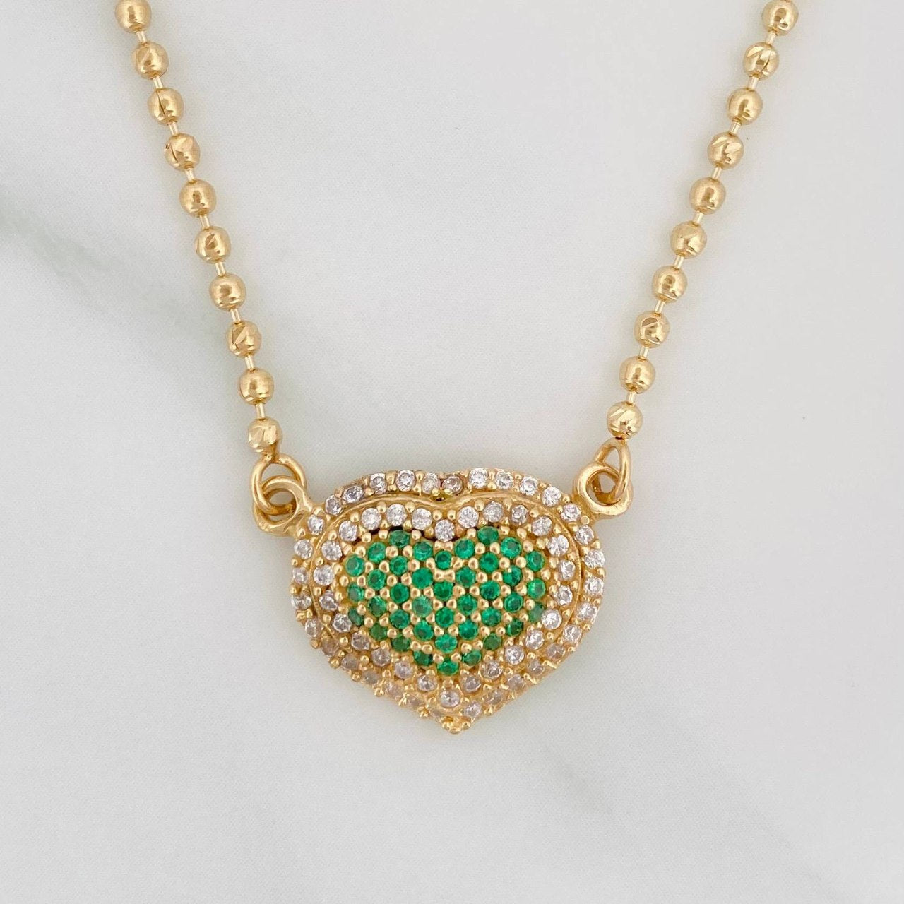 Cadena Militar Corazon 7.2 g / 43.1 cm / 1.72 mm Oro Amarillo 18K