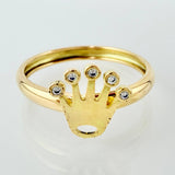 Anillo Rx 1.2gr / T5 1/2 / Oro Amarillo 18K