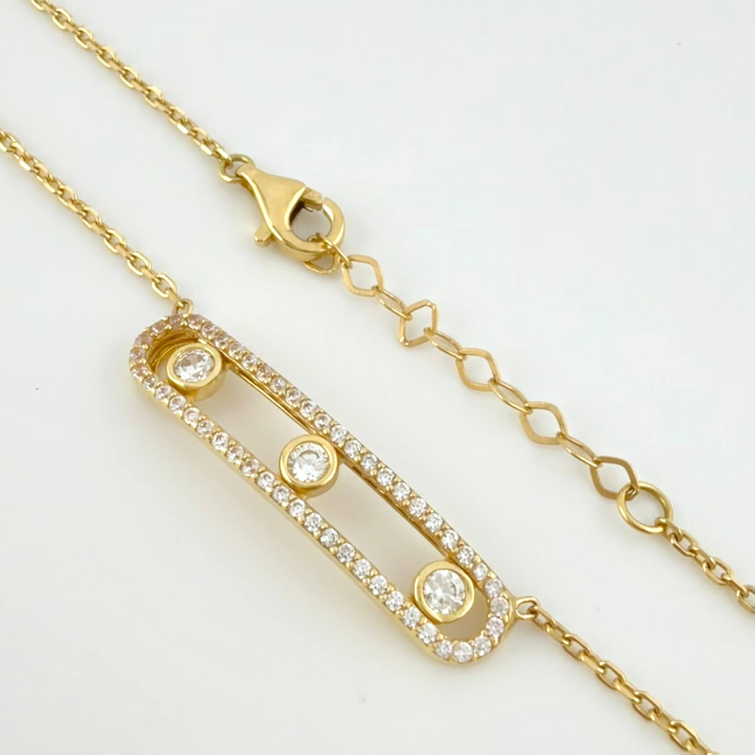 Cadena Cetro Triple Ensamblado 5.8gr / 45cm-47.5cm / 1mm Oro Amarillo +4 18K