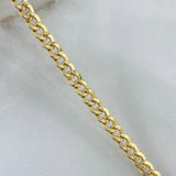 Pulso Cubano 5.7gr / 21.5cm / 4mm Oro Amarillo +0©